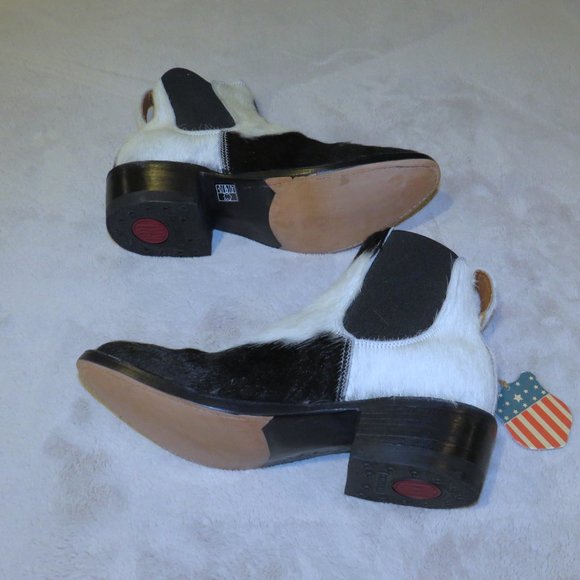 Ralph Lauren RRL Women's Black Hair on Hide Plainview Chelsea Boots 6.5 B NWB - Picture 8 of 13